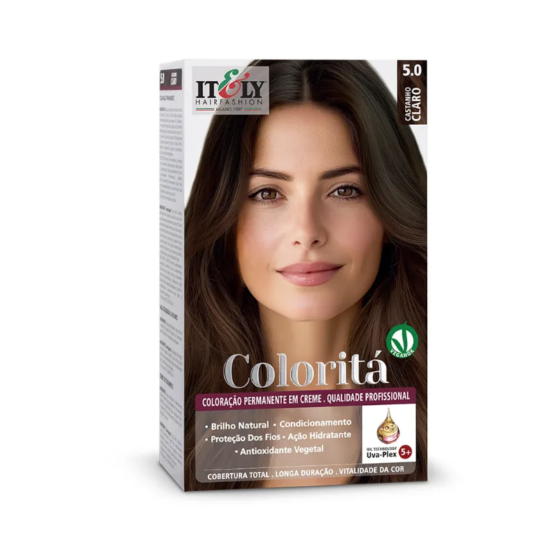 Tinta de Cabelo Itely Coloritá Castanho Claro 5.0 50g