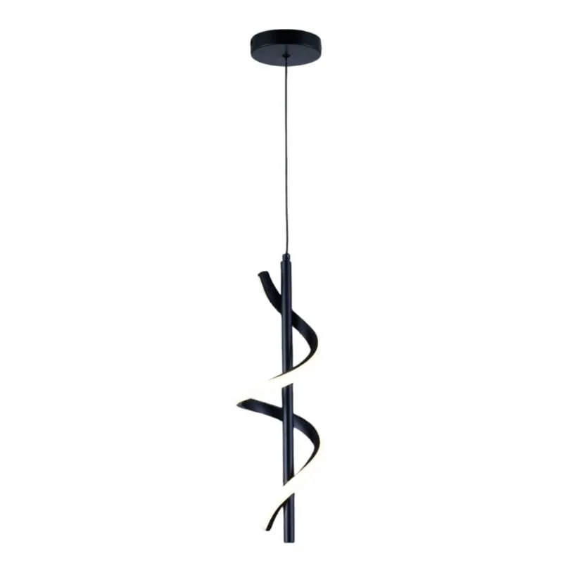 Pendente Led Sintonia 16w 6000k Preto Viena Luz
