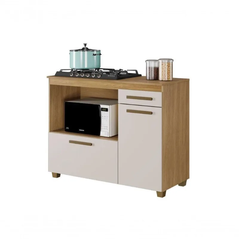 Balcão para Cooktop Cronos 2 Portas MDF 15MM 120CM Cinamomo Arte Móveis - OUTRAS
