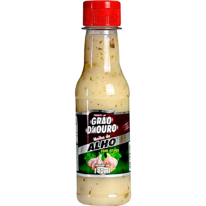 Molho de Alho Grão D'Ouro Com Ervas 140ml