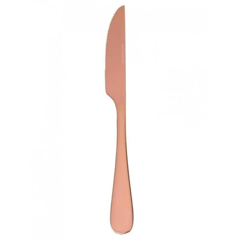 Jogo 6 Faca Sobremesa Bronze Sophia - Mimo Style