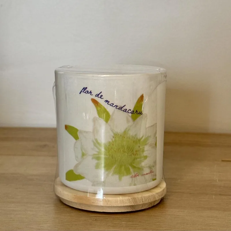 Vela Aromática Flor de Mandacaru Cordel 200g/40h Etti Brasil