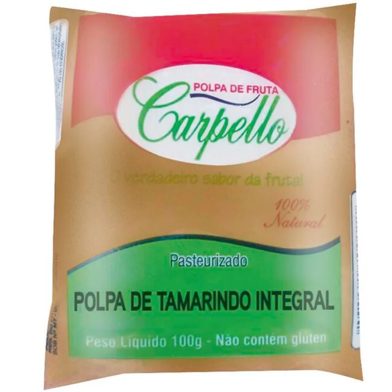 Polpa de Fruta Carpello Congelada Tamarindo 100g