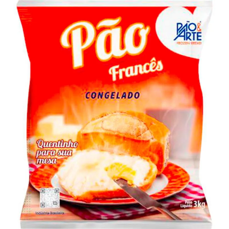 Pão Francês Pão e Arte Congelado 3kg