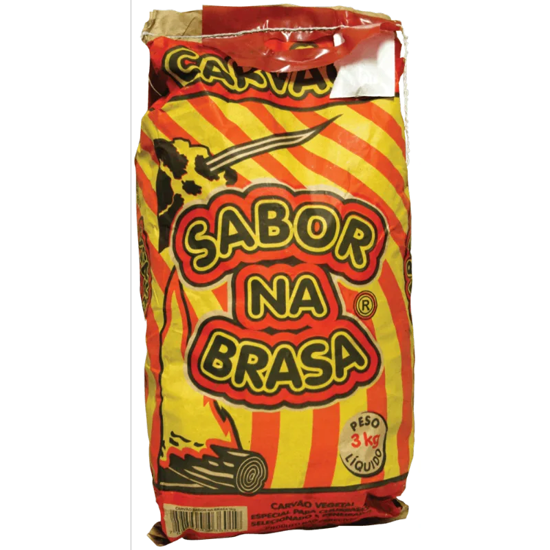 Carvão Vegetal Sabor Na Brasa 3 kg
