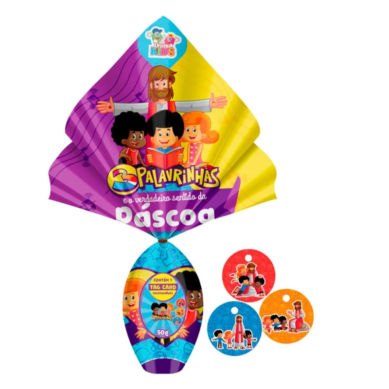 Ovo de Páscoa Divino Vício 3 Palavrinhas 50g + Tag Card - DIVINO VICIO - Mercearia