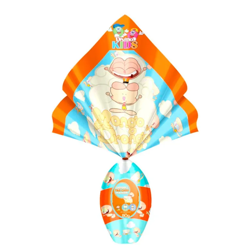 Ovo de Páscoa Divino Vício Kids Mongo e Drongo 80g - DIVINO VICIO - Mercearia
