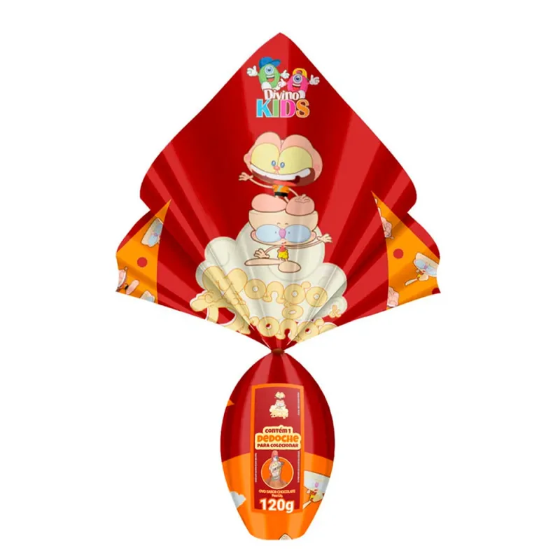 Ovo de Páscoa Divino Vício Kids Mongo e Drongo 120g - DIVINO VICIO - Mercearia