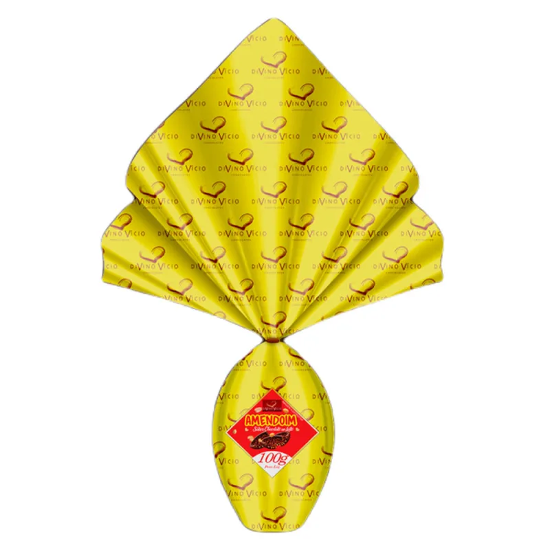 Ovo de Páscoa Divino Vício Chocolate/Amend 100g - DIVINO VICIO