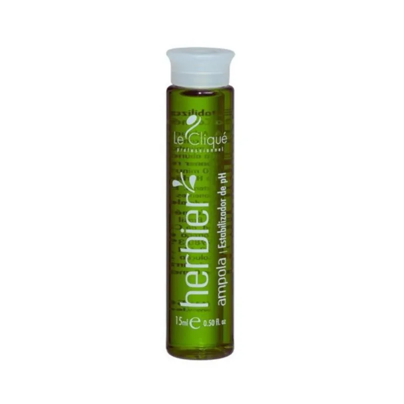 Ampola Capilar Restauração pH 15ml Le Clique para Cabelos Quimicamente Tratados Herbier - Ampola Capilar Poderosa Restauração De Ph 15 Ml