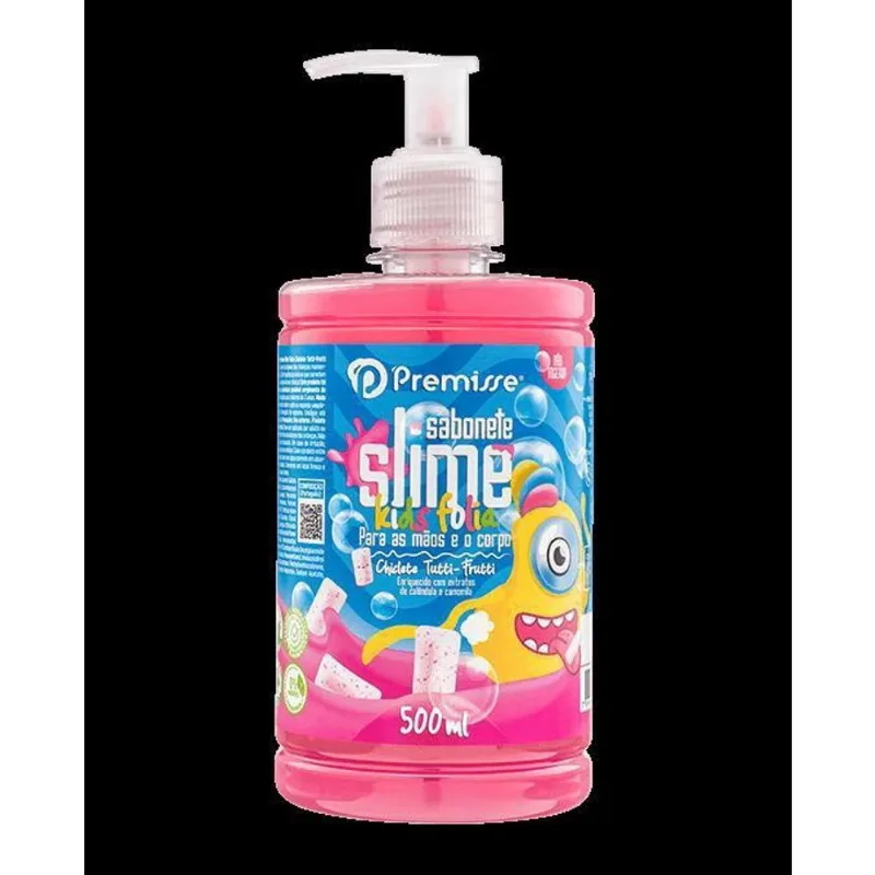 Sabonete Slime Kids Chiclete De Tutti-Frutti 500Ml Premisse