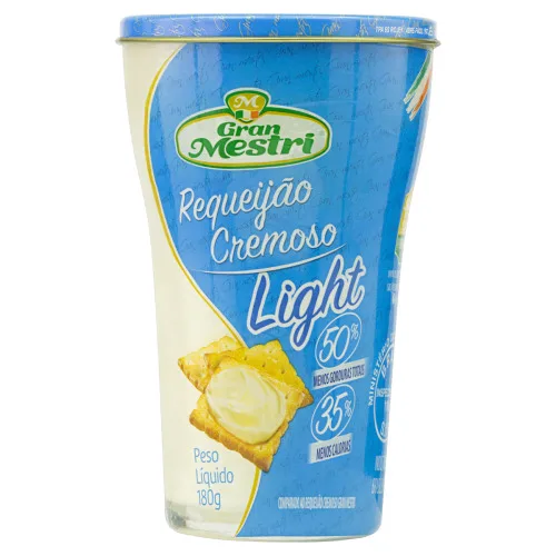REQUEIJAO GRAN MESTRI LIGHT 180G COPO VIDRO - GRAN MESTRI