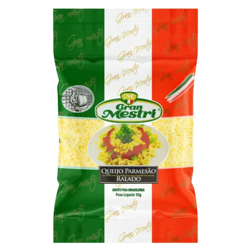 QUEIJO PARMESÃO RALADO GRAN MESTRI PACOTE 10G - GRAN MESTRI