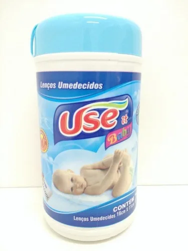 LENCO UMIDECIDO USE-ITBABY PT C/70 AZUL