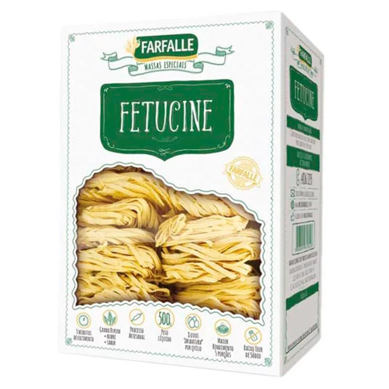MAC FARFALLE FETTUCCINE 500G UN - FARFALLE - Mercearia