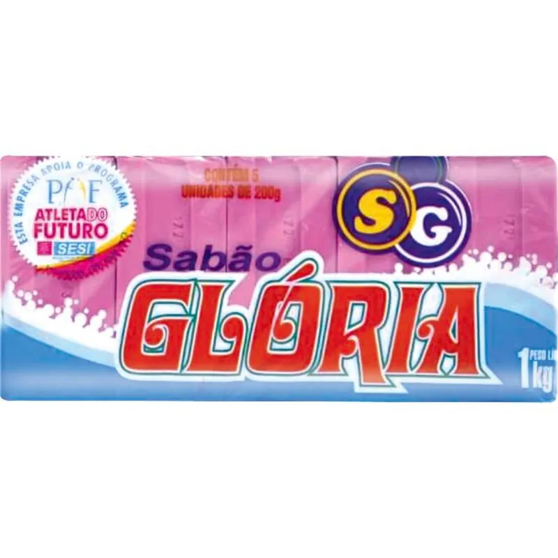 Sabão em Pedaço Glória Lilás 5x200g