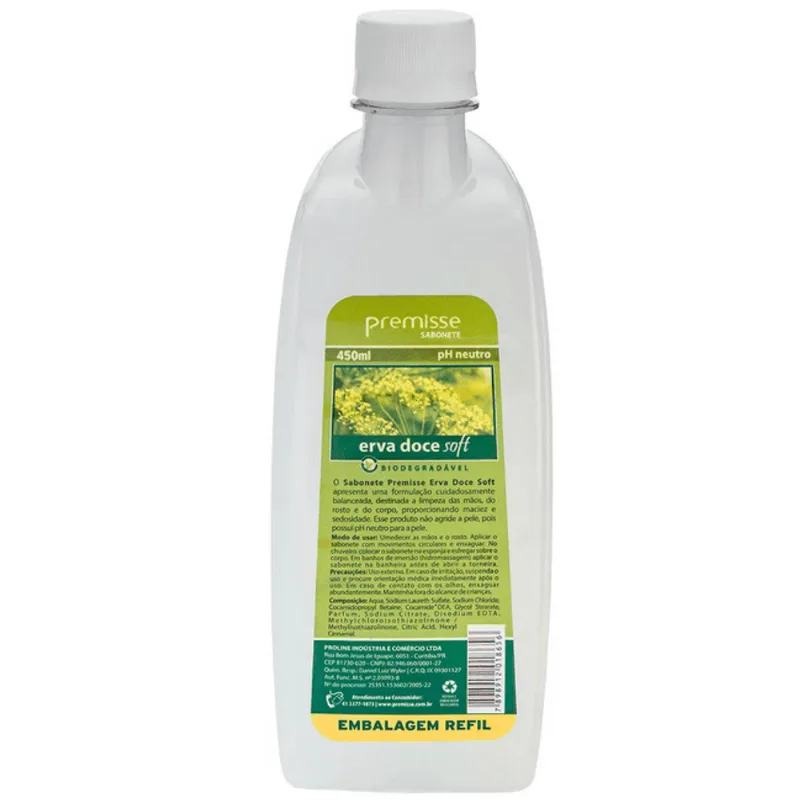 sabonete liquido erva doce soft 450ml premisse s/pump - C10608
