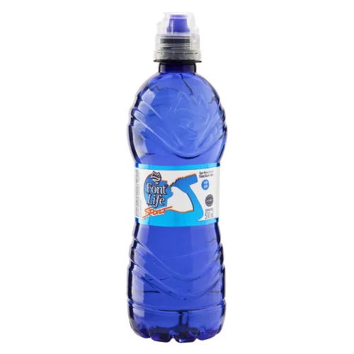 ÁGUA MINERAL NATURAL SEM GÁS FONT LIFE SPORT GARRAFA 510ML - FONT LIFE