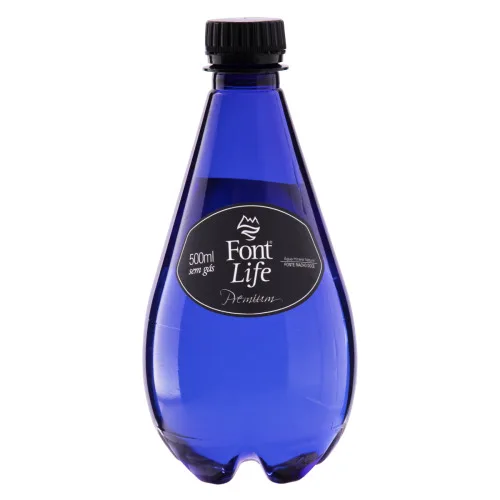 ÁGUA MINERAL NATURAL SEM GÁS FONT LIFE PREMIUM GARRAFA 500ML - FONT LIFE