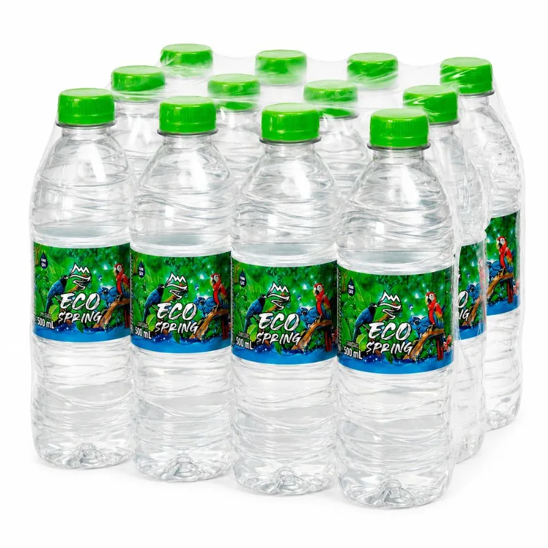 Água Mineral Natural Sem Gás Ecospring Garrafa 500ml - Pack com 12 Unidades