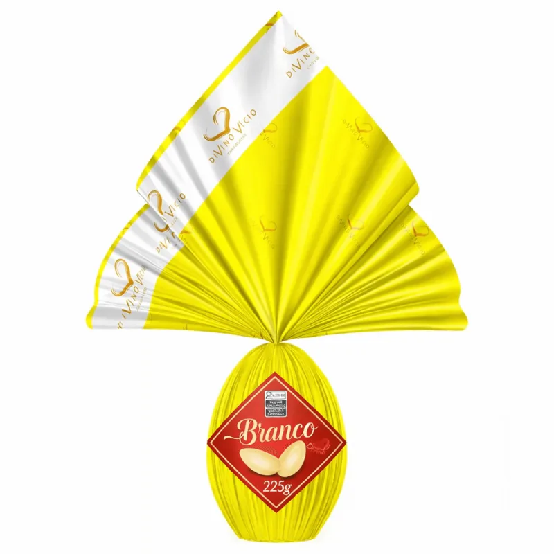 Ovo de Páscoa Divino Vicío Chocolate Branco 225g - DIVINO VICIO