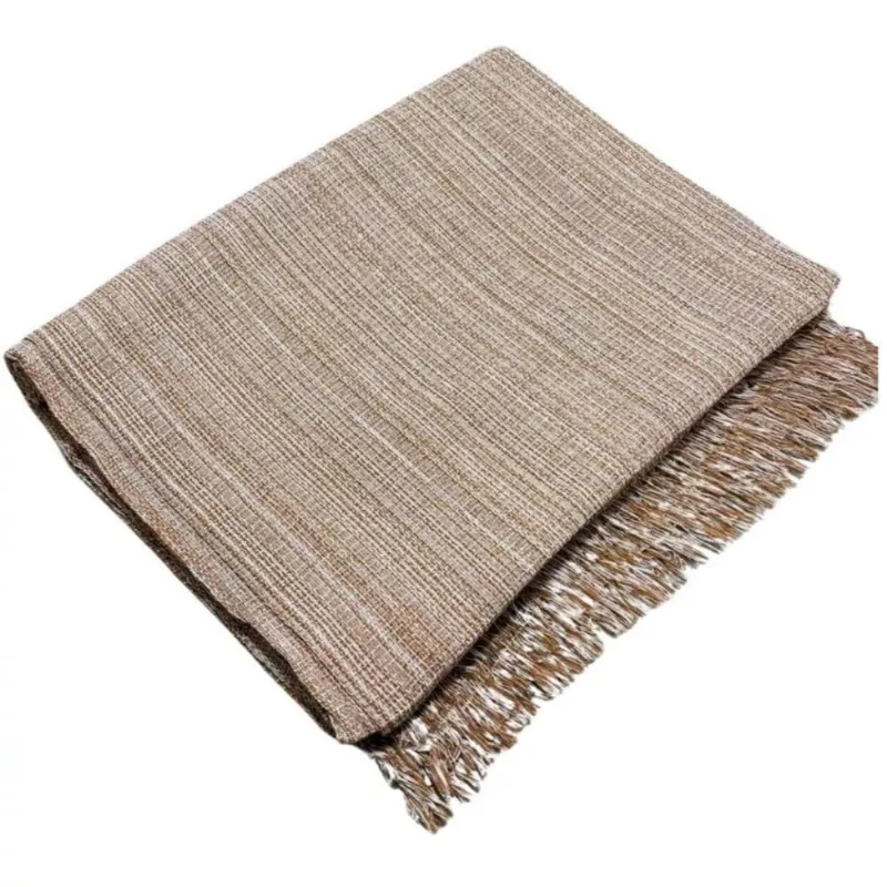 Manta para Sofá King 4,00m X 1,80m Algodão Caramelo Panos do Lar - OUTRAS - Cama, Mesa E Banho
