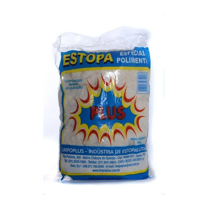 Estopa Branca 15x150g Limpoplus