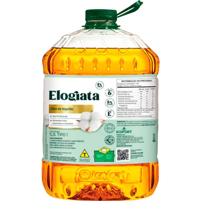 Óleo de Algodão Elogiata 5,1L