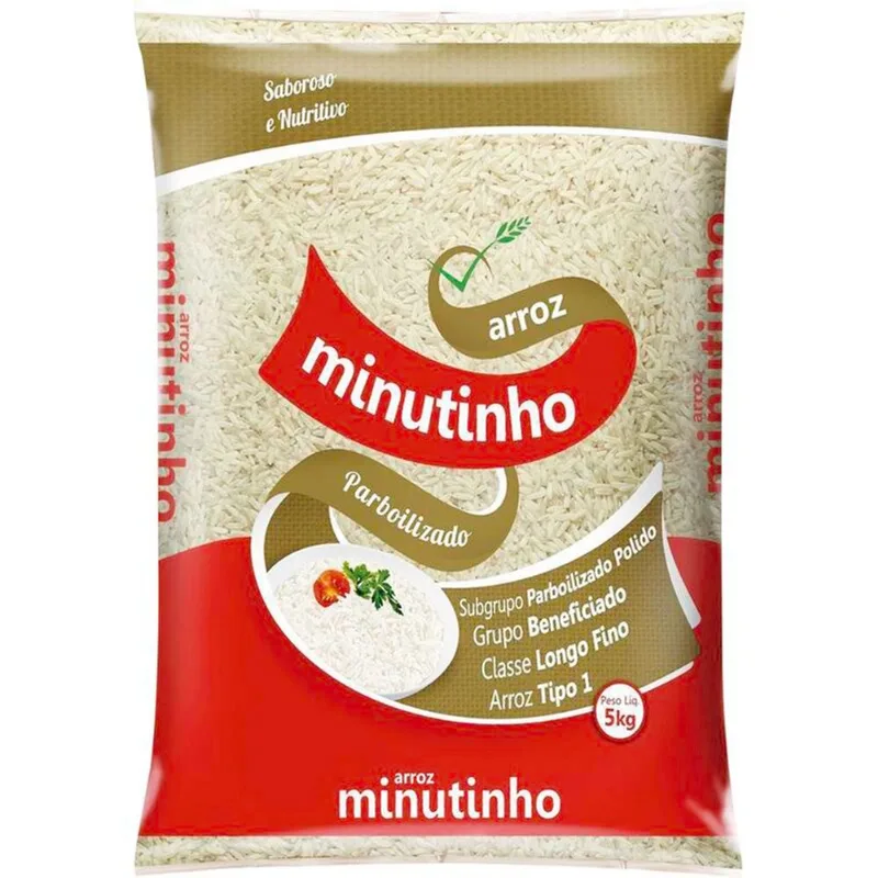 Arroz Minutinho Parboilizado Tipo 1 5kg