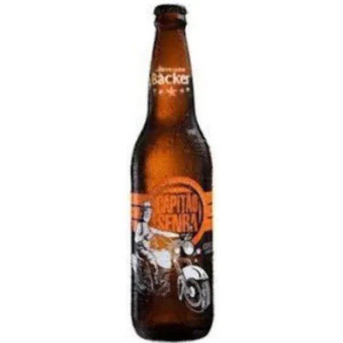 Backer Capitão Senra Amber Lager Garrafa 1 Unidade - Bebidas