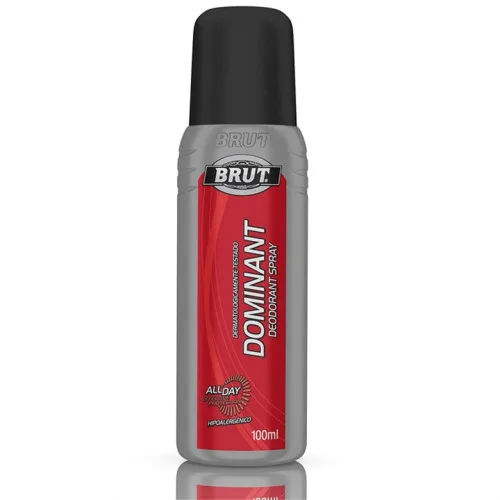 Desodorante Spray Brut 100ml Masculino Dominat Unit - BRUT - Higiene E Beleza