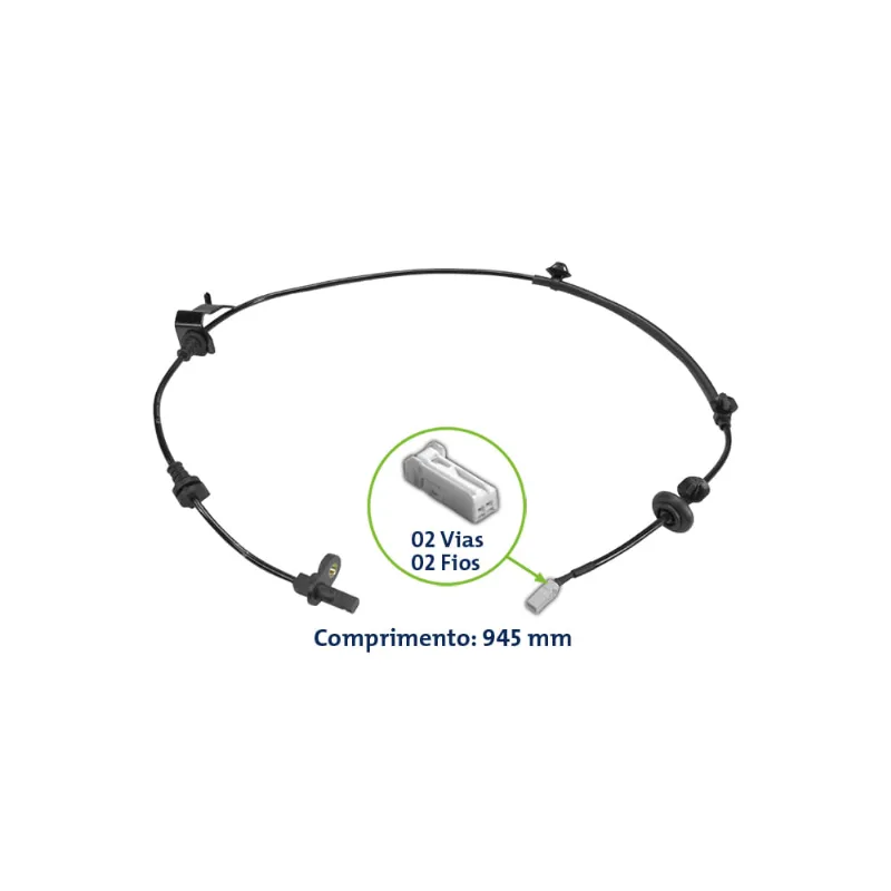 Sensor de ABS Traseiro Honda Fit 09/13 Anxt Direito