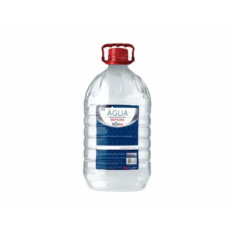 Água Destilada para Autoclave, Laser, ipl e Criolipólise - 05 Litros - ss Plus