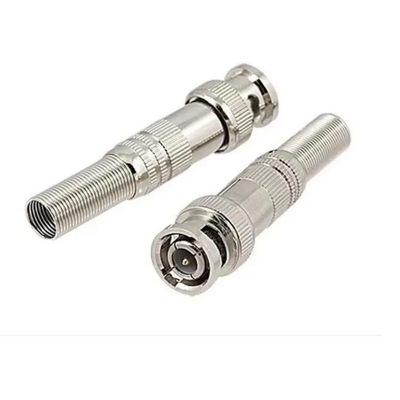 Conector Bnc Solda / Parafuso Com Mola (5 peças)