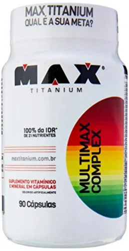 Multimax Complex Suplemento Alimentar 60 Cápsulas Max Titanium - MAX TITANIUM - Suplementos