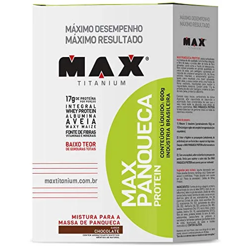 Max Panqueca 600g Chocolate Titanium . - MAX TITANIUM - Suplementos