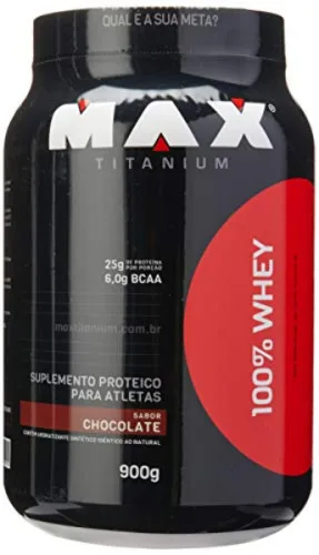100 Whey 900g Max Titanium - MAX TITANIUM - Suplementos