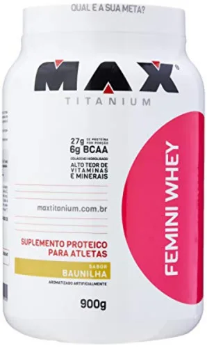 Esportivo Max Titanium Femini Whey Pote Pó 900 Gramas - MAX TITANIUM - Suplementos