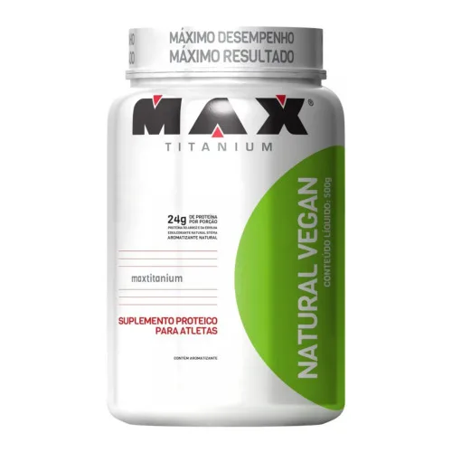 Natutal Vegan Baunilha Max Titanium 500g Max Titanium - MAX TITANIUM - Suplementos