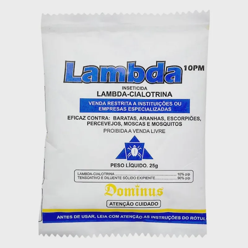 Lambda Cialotrina Multi Inseticida Baixo Odor 25g - Dominus