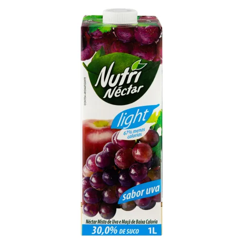 NÉCTAR UVA LIGHT NUTRINÉCTAR CAIXA 1L - NUTRINÉCTAR