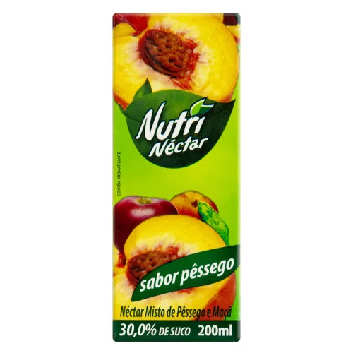 NÉCTAR PÊSSEGO NUTRINÉCTAR CAIXA 200ML - NUTRINÉCTAR