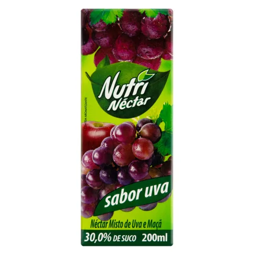 NUTRINECTAR UVA E MACA 27X200ML - NUTRI NECTAR
