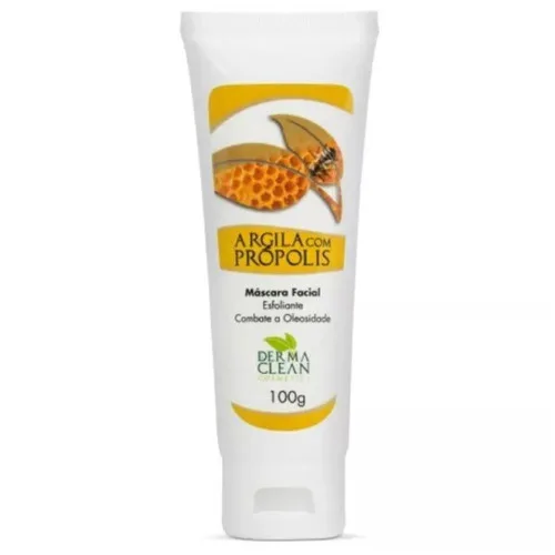 Mascara Facial Argila Propolis 90g Derma Clean Dermaclean - DERMA CLEAN - Higiene E Beleza