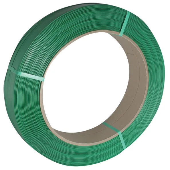 Fita em poliéster 13,0 mm x 0,9 mm verde 250 kgf - PETROPLAST - PETROPLAST