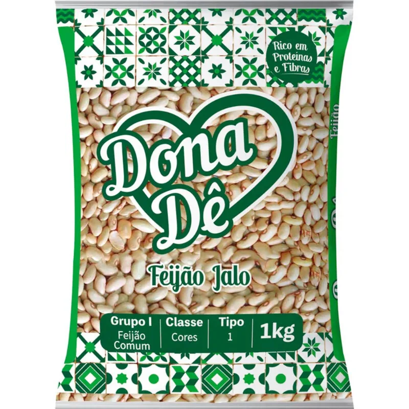 Feijão Jalo Dona Dê Tipo 1 1kg
