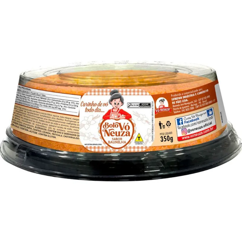 Bolo Vó Neuza Baunilha 350g