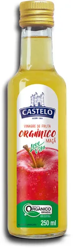 VINAGRE FRUTA CASTELO 250ML LEVE VITA MACA ORG - CASTELO
