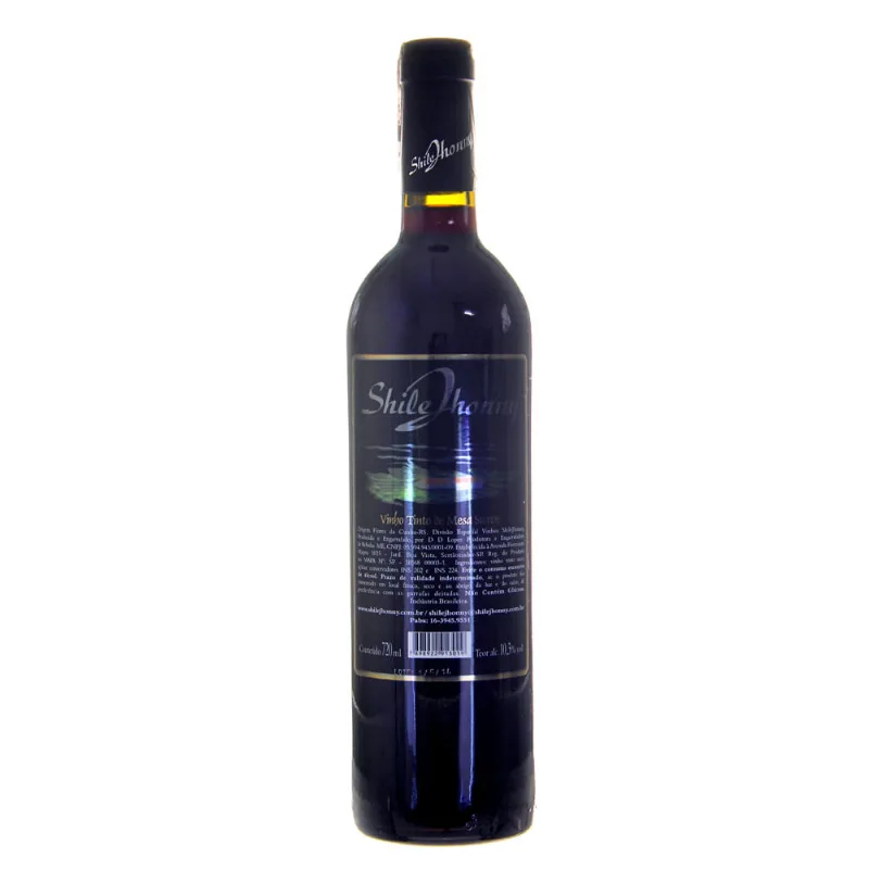 Vinho Brasileiro Shile Jhonny 720ml Suave Tinto