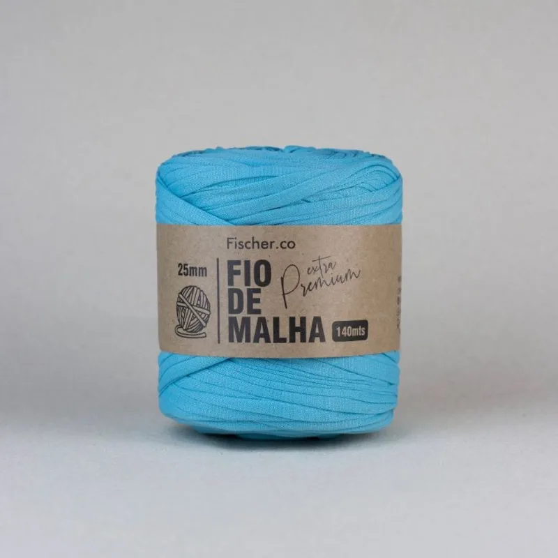Fio de Malha Extra Premium Cores Especiais 25mm C/140m TURQUESA 83